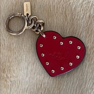 Coach Heart Keychain